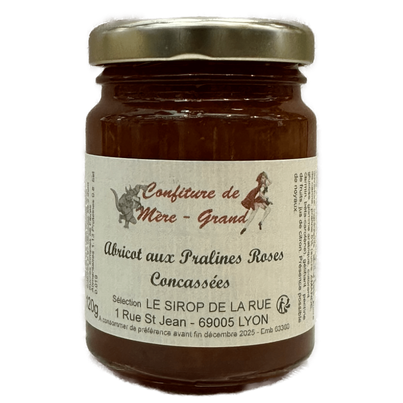 Confiture Abricot aux Pralines roses 250 g